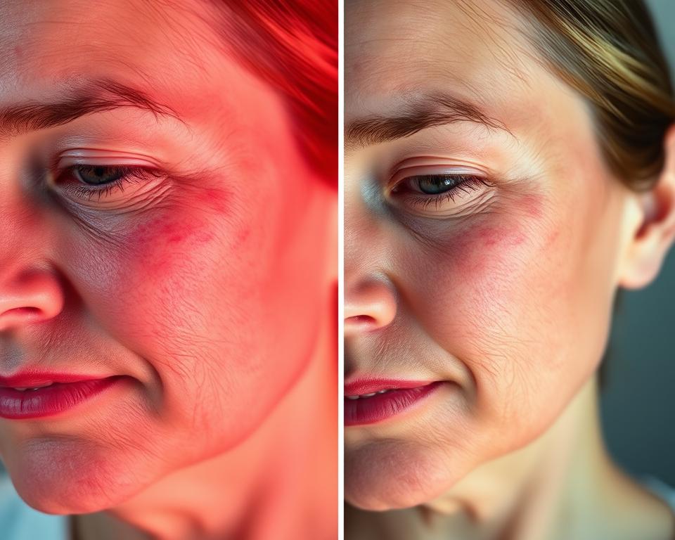 red light therapy for scars before and after results