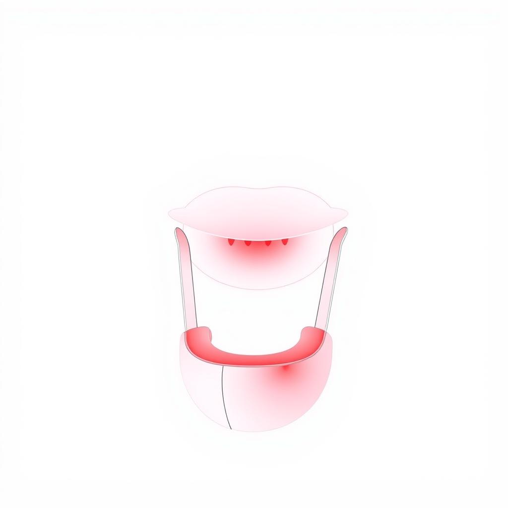 Red light therapy for teeth line drawing of a mouthpiece device
