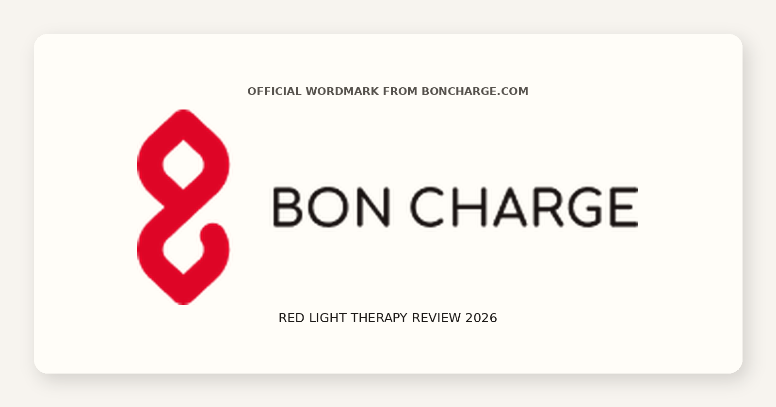 BON CHARGE Red Light Therapy Review