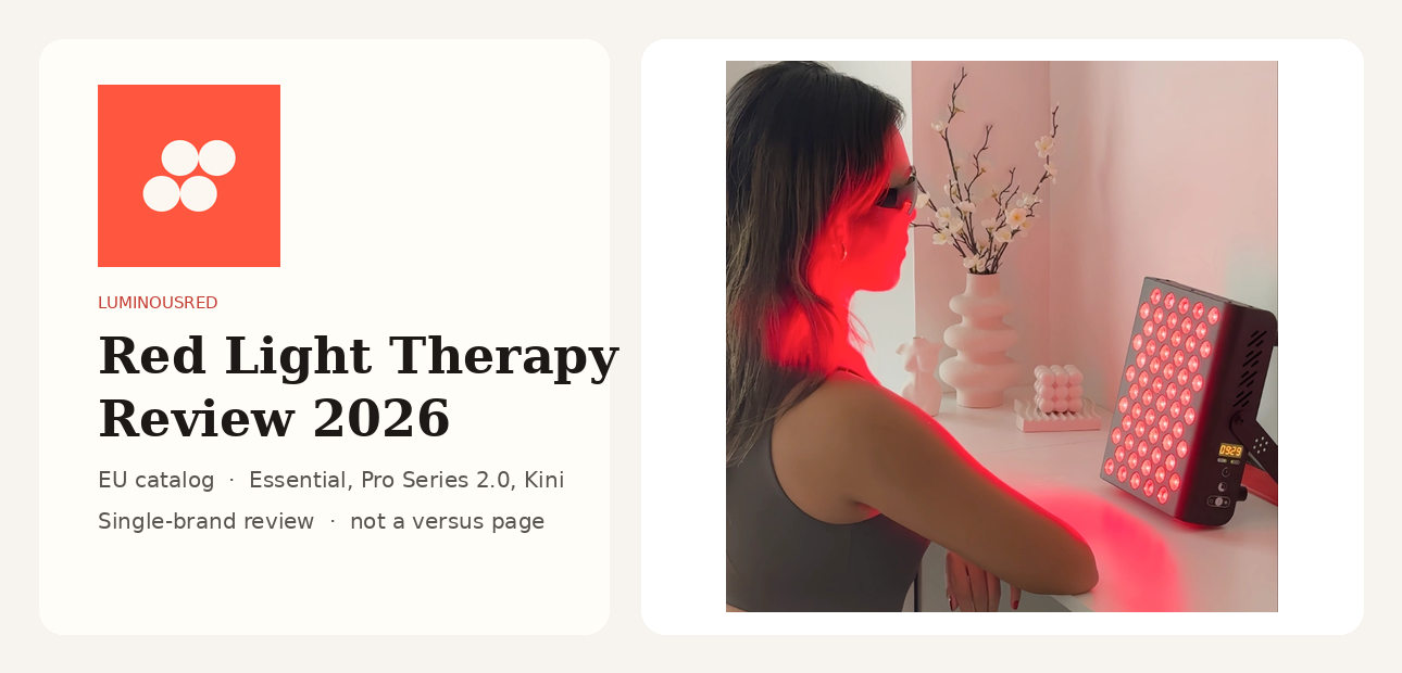 LuminousRed Red Light Therapy Review