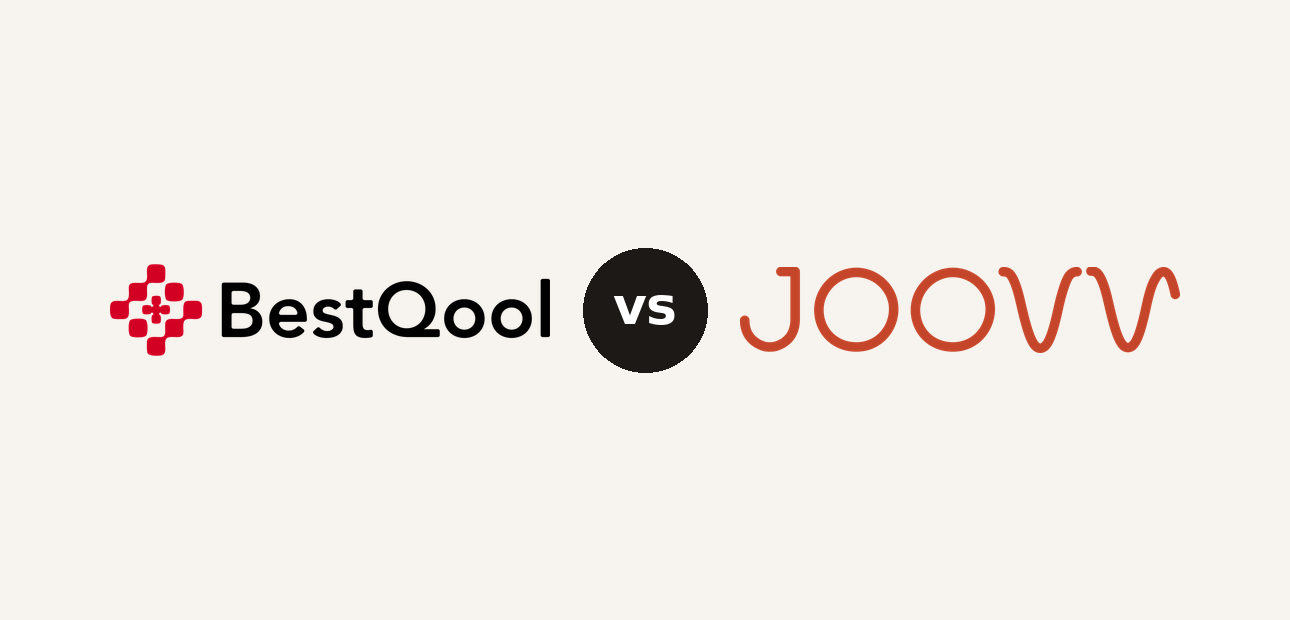 Bestqool vs Joovv logo comparison lockup 2026