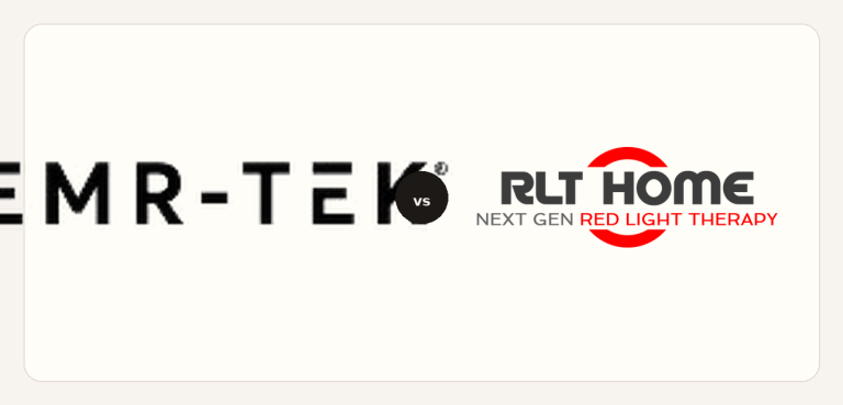 EMR-Tek vs RLT Home logo comparison lockup 2026