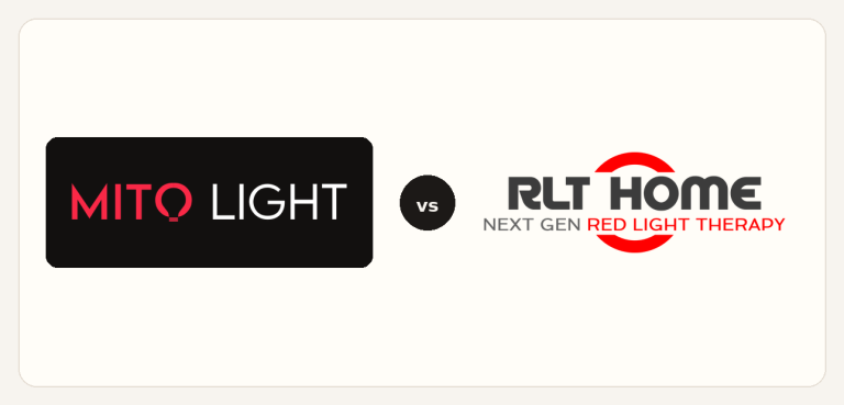 MITO LIGHT vs RLT Home logo comparison lockup 2026