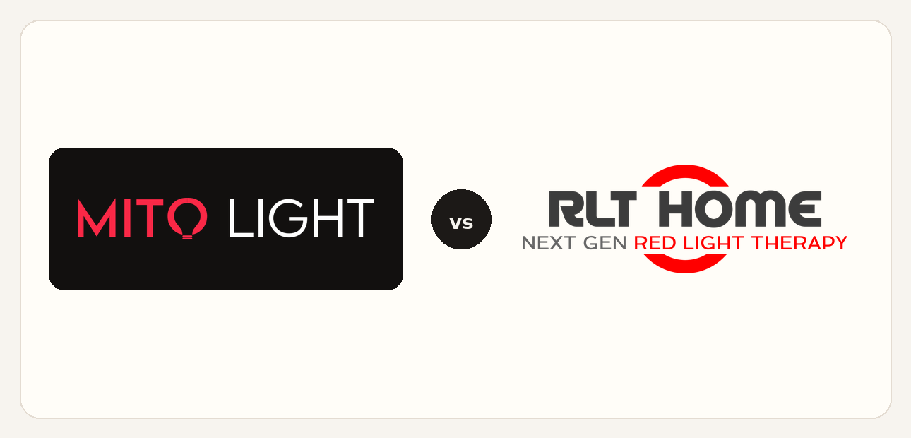 MITO LIGHT vs RLT Home logo comparison lockup 2026
