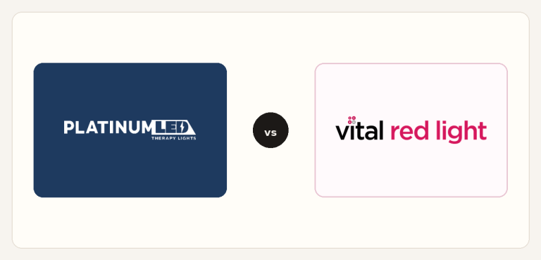 PlatinumLED vs Vital logo comparison lockup 2026