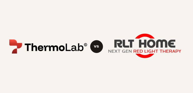 TheThermoLab vs RLT Home logo comparison lockup 2026